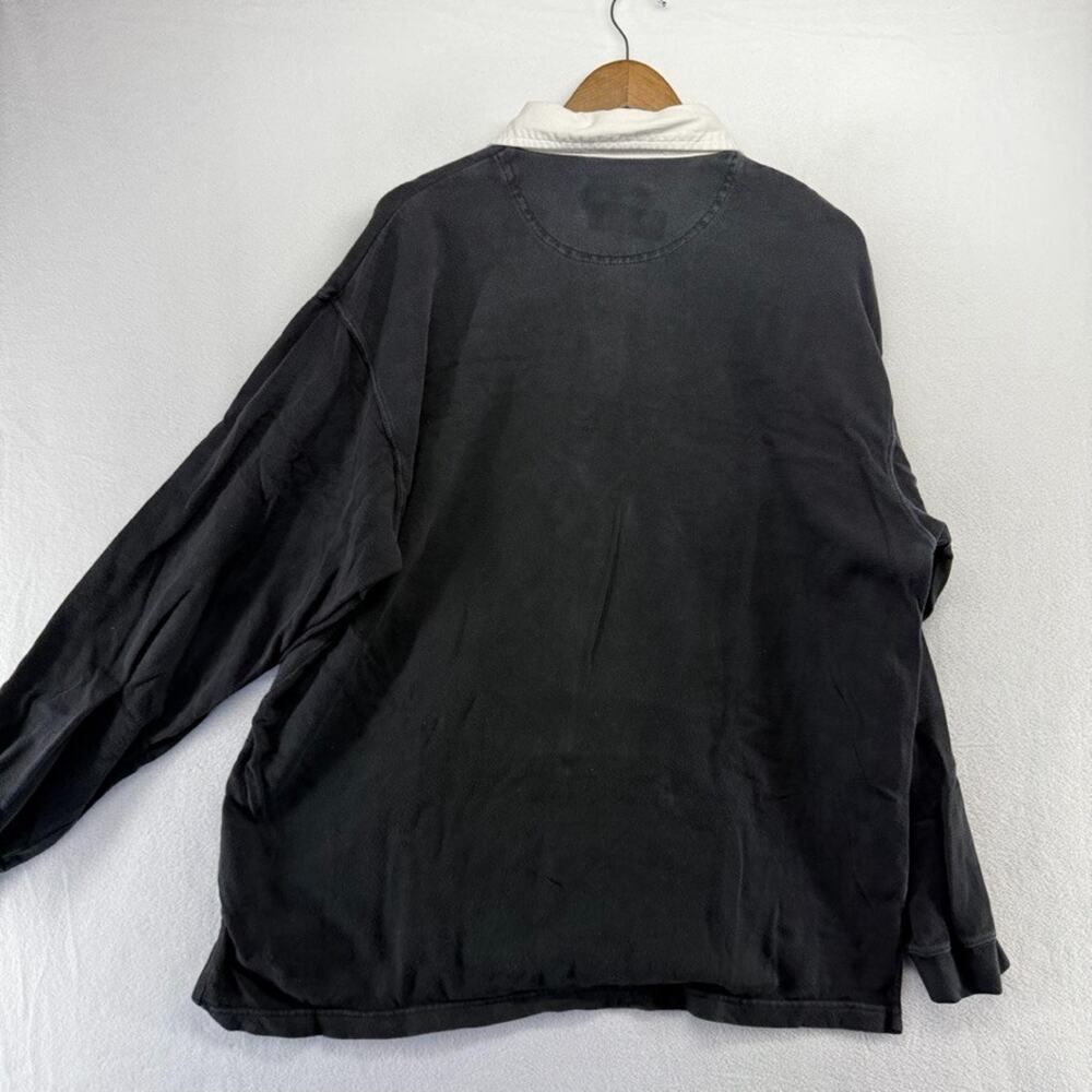 Vintage Pittsburgh penguins Rugby Shirt Men's XL Black Embroidered Starter 90s - Picture 11 of 12
